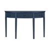 Pine Veneer Console Table with Vertical Stripe Drawers and Four Legs, Versatile Aesthetic - 3 of 4