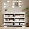 6 Drawer Dresser, Simply Modern Chest of Drawers, Clothes Storage for Bedroom, Wood Storage Double Dresser for Bedroom, Living Room, Entryway - 4 of 4