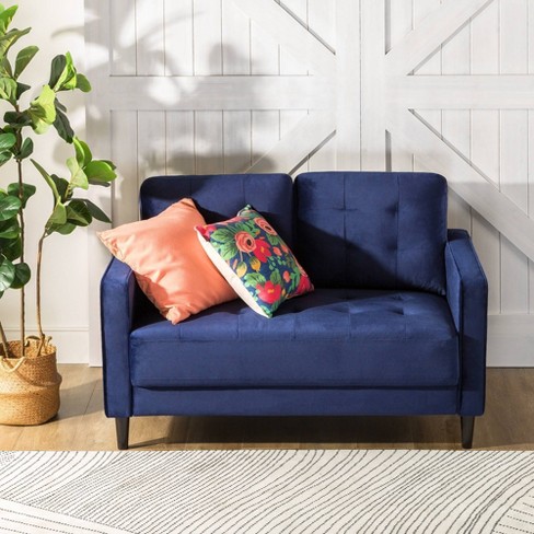 Small deals navy loveseat