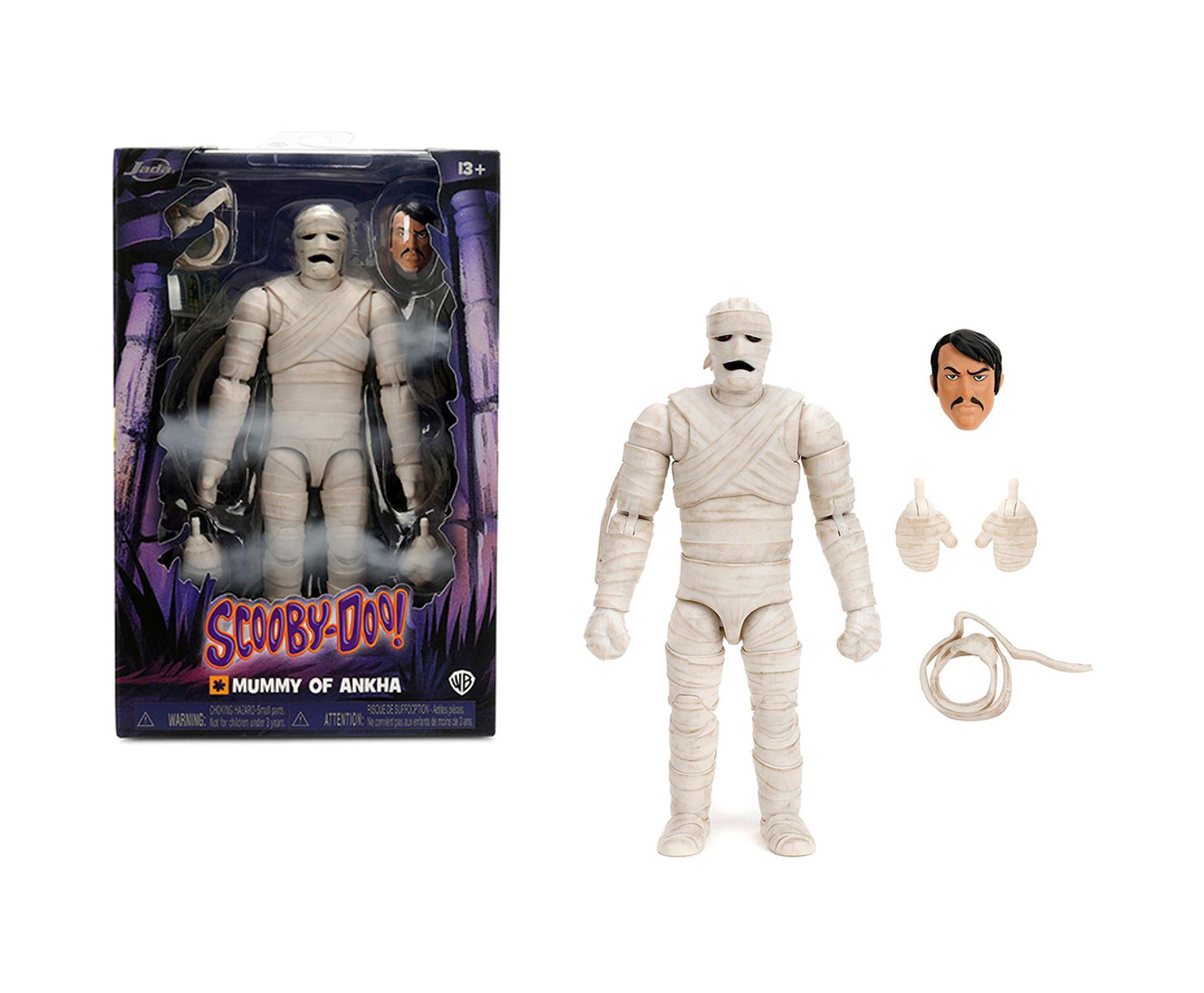 Mummy of Ankha 7" Moveable Figure with Accessories and Alternate Head and Hands "Scooby-Doo!" Franchise Model by Jada