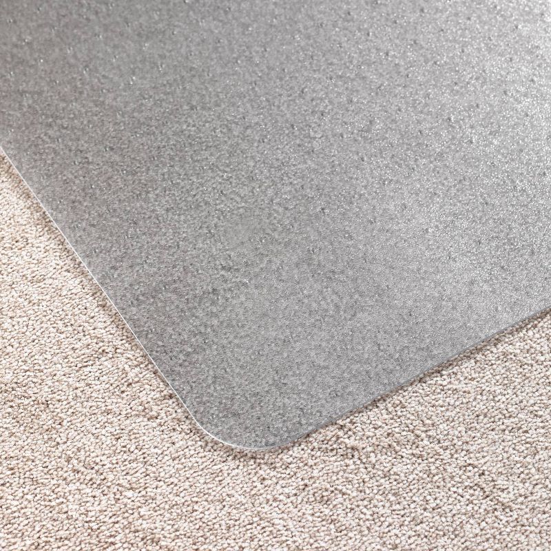 Vinyl Chair Mat for Low Pile Carpets Lipped Clear - Floortex, 6 of 13