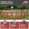 Coleman Round Power Steel Durable Frame 24' x 52" Above Ground Outdoor Swimming Pool Set with Filter Pump, Pool Cover, and Ladder, Multicolor - 2 of 4