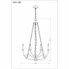 Z-Lite Arabella 8 - Light Chandelier in  Matte Black - 3 of 4