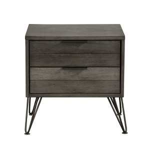 NicBex Nightstand with 2 Drawers,1pc Side Table with Storage Space and Metal Handle,Modern Bedside Table for Bedroom,Living Room - 1 of 4