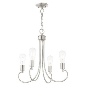Livex Lighting Bari 4 - Light Chandelier in  Brushed Nickel - 1 of 1