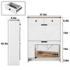 Shoe Storage Cabinet, Modern Slim Shoe Cabinet with 2 Flip Drawers and 2 Drawers, Freestanding Shoe Organizer with Anti-Tipping Device for Foyer - 3 of 4