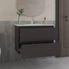 SEVOBAL Bathroom Vanities 30in Bathroom Cabinet with Two Shelves and Open Storage for Bathroom Storage, Black, 36.23"*22.84"*13.39" - 2 of 4