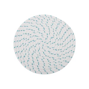 Unique Bargains Trivet Round Rope Woven Mat Cotton Non-woven Fabric 7.87"x7.87"x0.31" - 1 of 3