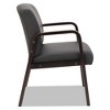 Alera Alera Reception Lounge WL Series Guest Chair, 24.21" x 24.8" x 32.67", Black Seat, Black Back, Espresso Base - 3 of 4