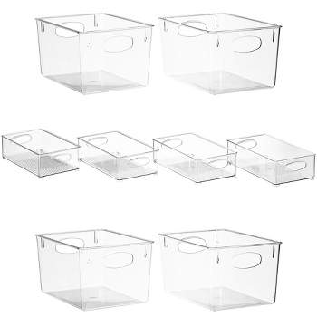 Sorbus Fridge Bins And Freezer Bins Refrigerator Organizer Stackable  Storage Containers Bpa-free Drawer Organizers For Freezer And Pantry (pack  Of 6) : Target