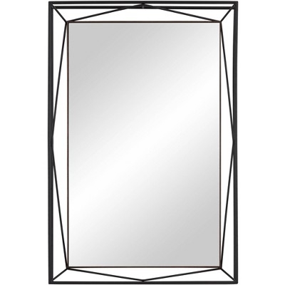 Uttermost Nabi Satin Black 24" x 36" Rectangular Wall Mirror
