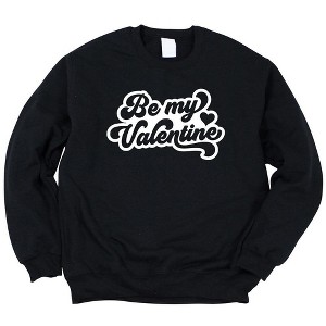 Simply Sage Market Women's Graphic Sweatshirt Be My Valentine Retro - 1 of 2