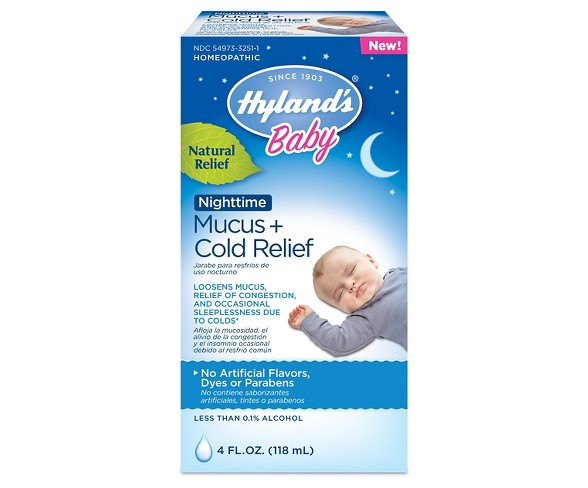 Children's Hylands Baby Nighttime Mucus & Cold   - 4 fl oz