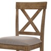 NicBex Counter Stools Set of 2 Rustic Style Counter Height Stools with Cutout Design and Upholstered Cushion for Kitchen Island, Cafe - 2 of 4