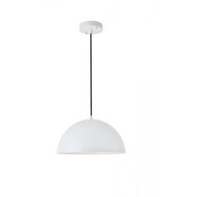 Elegant Lighting Forte 1 light White Pendant