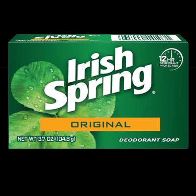 Irish Spring Bar Soap for Men, Original Clean Mens Bar Soap, 12 Pack, 3.7  Oz Soap Bars
