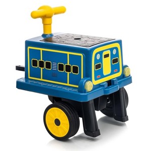 12V Licensed CHUGGINGTON Kids Ride On Train, 2-Seater Trackless Electric Car w/ Music, Lights, 7Ah Battery - 1 of 4