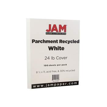 Jam Paper Parchment 24lb Paper 8.5 X 11 Blue Recycled 100 Sheets/pack  96600200 : Target