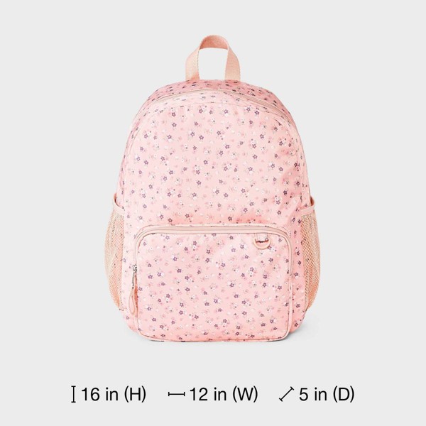 Mochila para niñas con estampado floral y dos bolsillos - Cat & Jack™ rosa 5