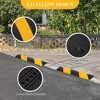 Rubber Speed Bump, Heavy Duty Cable Protector Ramps for Driveway and Parking Lot, 2-Pack - 2 of 4