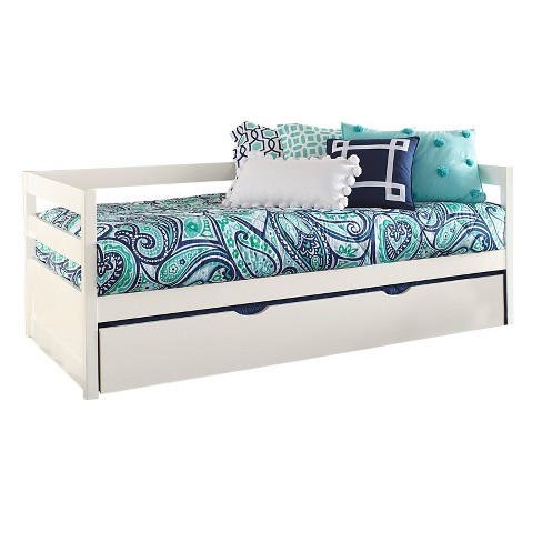 Twin Kids Caspian Daybed With Trundle White Hillsdale Furniture Target