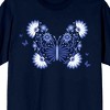 Celestial Tropics Navy Butterfly Men's Navy T-Shirt - 2 of 3