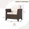 YARDSIGHT 2 Pieces Patio Chairs with Comfortable Cushions: Ideal for Outdoor Living - 3 of 4