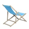 Beach Sling Patio Chair Set of 2,Wooden Folding Outdoor Chairs for Outside 3 Level Height Adjustable - 3 of 4