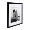DesignOvation Gallery Rectangle Wood Wall Frame, 11x14 matted to 8x10, Black - 3 of 4