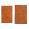 Luxury Reversible Bathroom Rugs Set, Washable Rug, Extra Soft and Absorbent bath Rug, Kitchen Mat, Non-Slip Bath Mat Set, 2 Pcs Set(M+L), Terracotta - 2 of 4