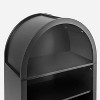 Vatros Small Black Bookcase Arched Bookshelf - 4 of 4