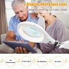 2-in-1 LED Magnifying Glass Floor Lamp w/ Wheel Rolling Base 2.25x Magnification - 3 of 4