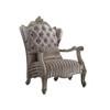 33" Versailles Fabric Chair Ivory/Bone White - Acme Furniture: Crescent Traditional Design, No Assembly Required - 2 of 4