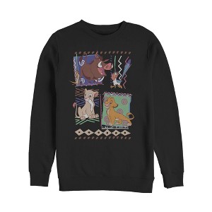 Men's Lion King Retro 90's Savannah Friends Sweatshirt - 1 of 3