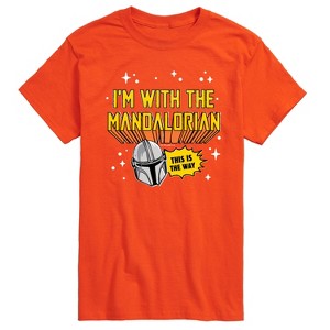 Men's - Star Wars - The Mandalorian Im With Mando Short Sleeve Graphic T-Shirt - 1 of 4