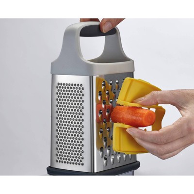 Joseph Joseph Grip Box Grater: Stainless Steel Kitchen Utensil Set, Dishwasher-Safe, Adult Use, White — фото 6