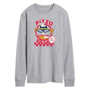 Men's - Pete the Cat - Papa Petes Pizza Long Sleeve Graphic T-Shirt - 1 of 4