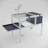 39'' Wooden Tortoise Habitat with Removable Legs,Indoor And Outdoor Reptile Enclosure with Waterproof Tray,Small Animal Cage-LAOTIES - 4 of 4