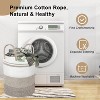 2 Pack Large Tall Rope Laundry Baskets, Cotton Laundry Hamper, , Blanket Basket Storage for Living Room,Baby Room, 58L&28L - 4 of 4
