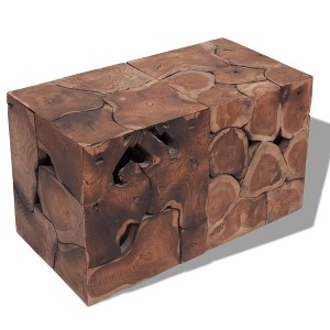 vidaXL Stools/Coffee Table Solid Teak - 1 of 4