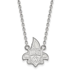 Black Bow Jewelry Sterling Silver New Orleans Privateers NCAA Necklace 18 Inch - 1 of 4