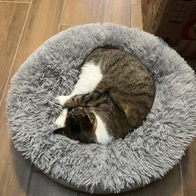 Super Plush Cuddler Round Dog Bed - Gray - Boots & Barkley™ : Target