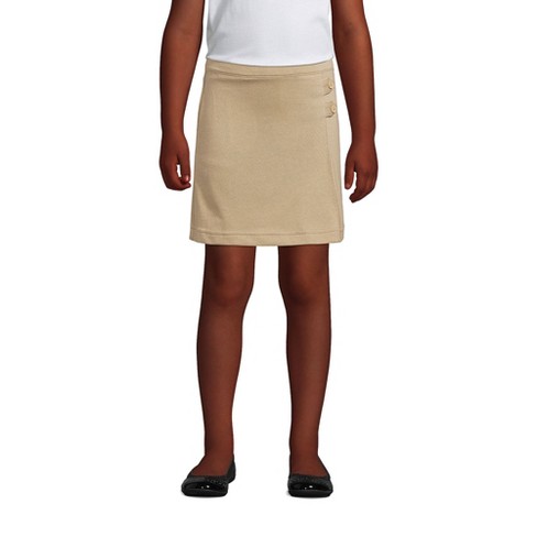 Lands End Kids Knit Skort Above The Knee 10 Khaki Target