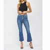 Women's High Rise Crop Flare Button Fly Jeans - mica denim - 4 of 4