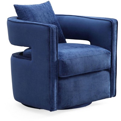 TOV Furniture Kennedy Velvet Swivel Accent Chair