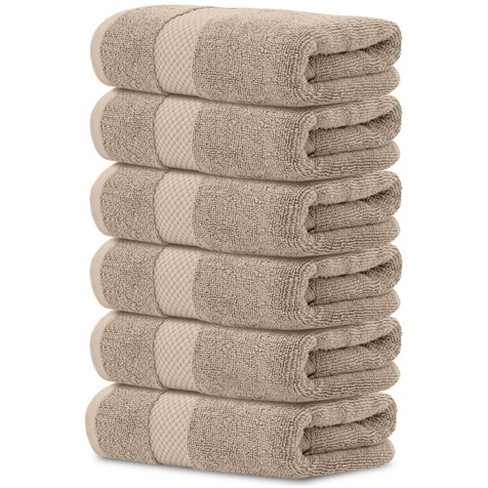 White Classic Luxury 100% Cotton Hand Towels Set Of 6 - 16x30 Sage : Target