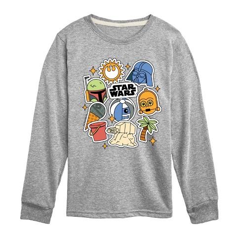 Boys' - Star Wars - Summer Stickers Long Sleeve Graphic T-Shirt - image 1 of 3