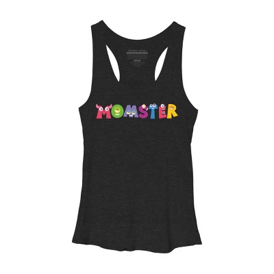 Women's Design By Humans Cute Momster Cartoon Monster By averilshop Racerback Tank Top