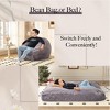ROOMTEC Giant Bean Bag Chair Bed, Convertible Beanbag Folds from Lazy Chair to Floor Mattress Bed, Large Floor Sofa Couch, Machine Washable - 2 of 4