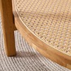 NicBex Round Solid Wood & Woven Rattan Coffee Table 2-Tier Low Tea Table for Living Room - 4 of 4